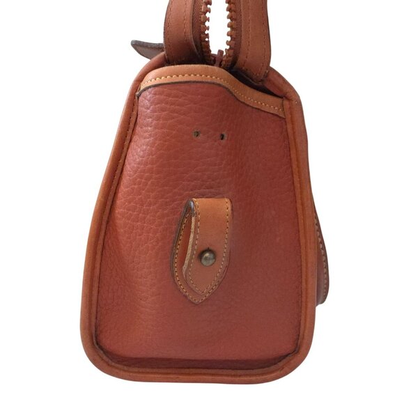 Vintage Dooney & Bourke Pebbled Leather Satchel Handbag - Made In USA - Picture 5 of 16